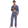 WiWi Men's Viscose from Bamboo Pajama Set Long Sleeve Sleepwear