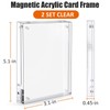 Acrylic Card Frame, Magnetic Trading Card Display Frames Desktop Display