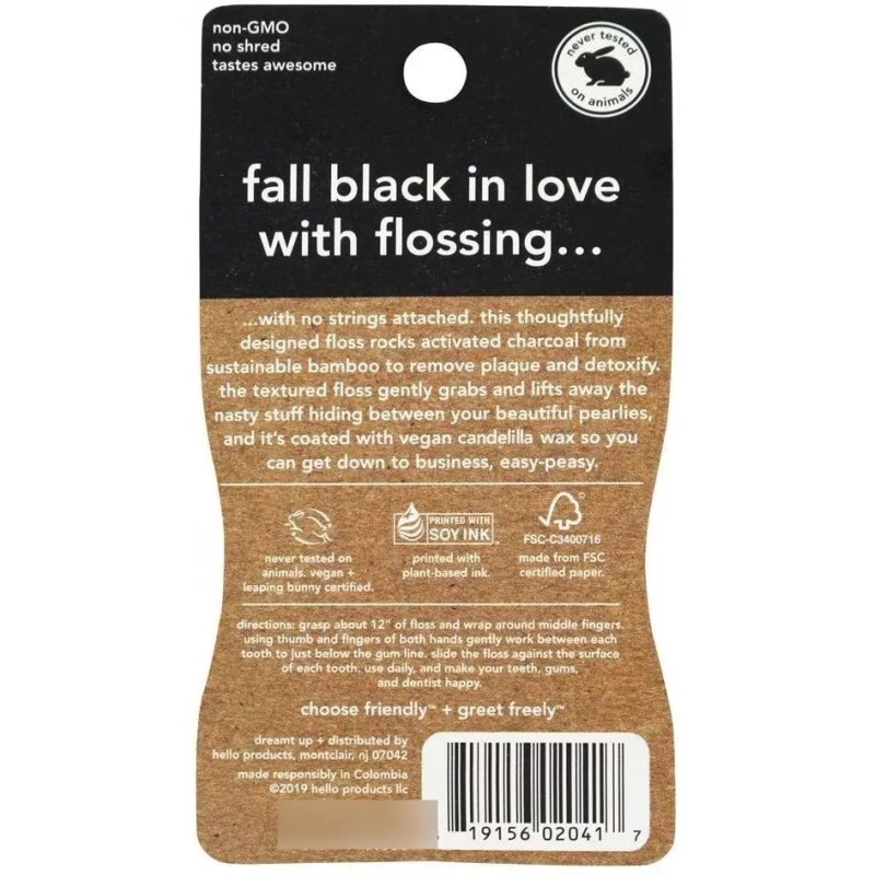 Hello Products - Hilo De Menta Con Carbón Activado -