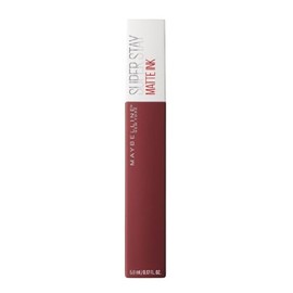 Maybelline SuperStay Matte Ink Labial Líquido, Larga Duración 16 Horas, Alta Pigmentación Sin Transferencia, Aplicador de Precisión en Flecha, Tono 50 Voyager, 5 ml