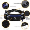 Adjustable Running Belt with Zip Pocket, 2 Water Bottles, 2