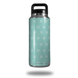 WraptorSkinz Skin Decal Wrap for Yeti Rambler Bottle 36oz Hearts Tropical (YETI NOT INCLUDED)