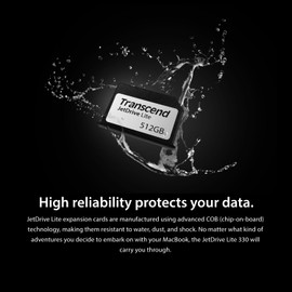 Transcend 1TB JDL330, Expansion Card for MacBook M4 Pro 2024, 2023, 2021, Lightweight Design, Up to 95 MB/s, JetDrive Lite 330 - TS1TJDL330