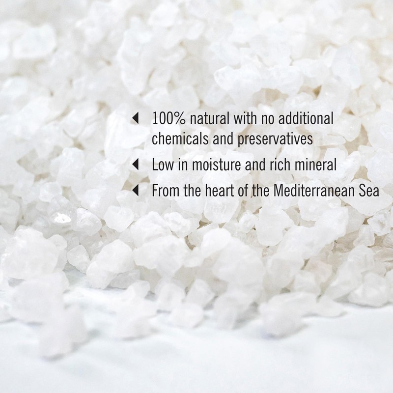 Mediterranean Sea Salt for Grinder Refill, Extra Coarse Grain (1-Pound