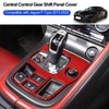 Daeiclru Real Carbon Fiber Car Interior Gear Shift Panel Trim