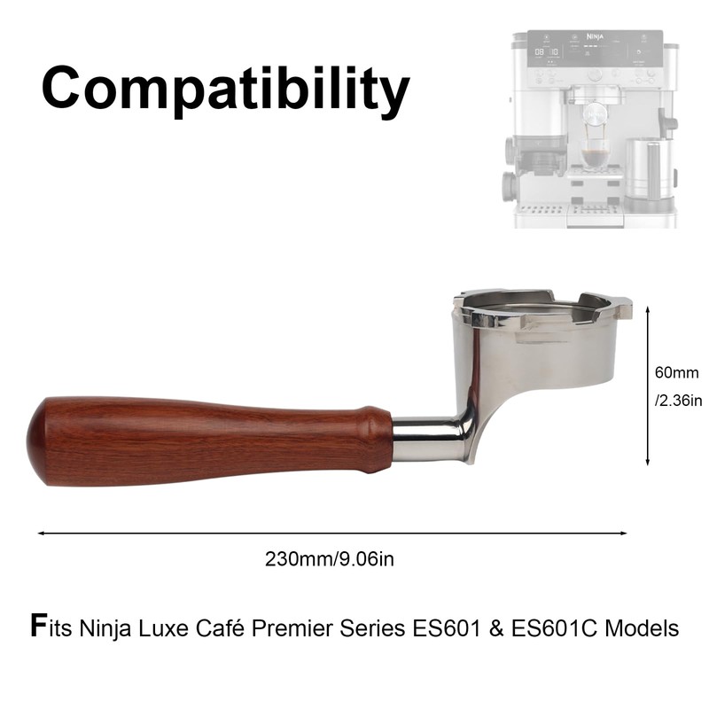 Bottomless Portafilter for Ninja Luxe Café Premier Series ES601 &
