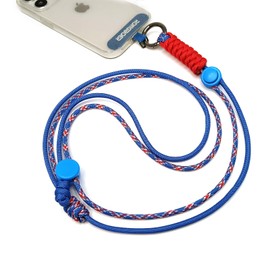 RONGBOER Cell Phone Lanyards for Around The Neck, Wrist Lanyards for Id Badges, Men&Women Adjustable Crossbody Cell Phone Lanyard (Sky Blue)