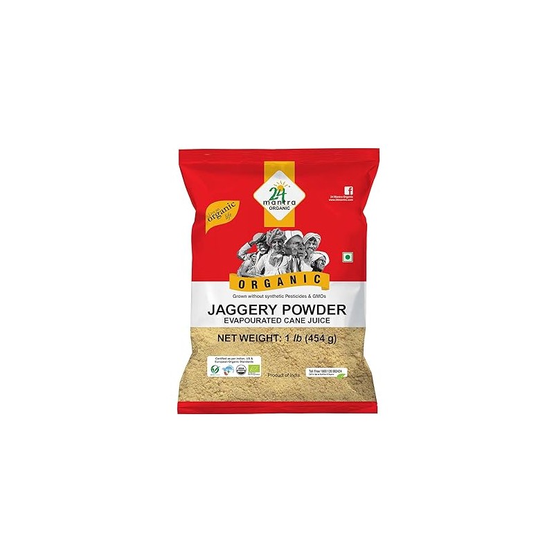 24 Mantara 24 Mantra Organic Jaggery Powder - 1 Lb