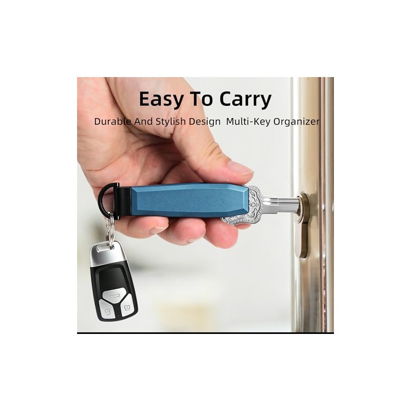 Compact Metal Key Organizer for Men and Women