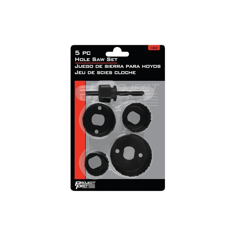 Performance Tool 1460 Interchangeable Arbor with Four Hole Saw Sizes: