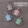 Ginbear 2-in-1 Sip-N-Straw Baby Cup, Spill Proof Non-toxic BPA Free