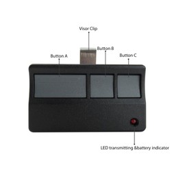 2X Garage Door Opener Remote Replacement Fit for LiftMaster 373W, 374LM, 374LMC, 376LM, 377LM, 377LMC, 378LM, 398LM and 41A6127-1, Security+ 315 MHz w/Purple Learn Button Openers 2005-2014