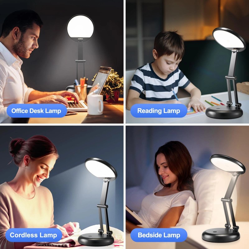 One Fire Cordless Rechargeable Table Lamp, 3600mAh Battery Powered, 10
