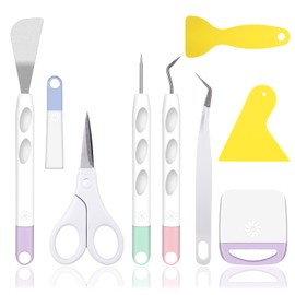 Pack of 8 Plotter Accessories, Weeding Tool Plotter for Cricut Basic Tools Kit, Plotter Tool, Basic Accessories Weeding Tools, Vinyl Craft Tool Set for Foil Cameos Labelling Silhouette