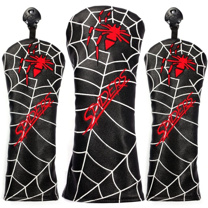 SHABIER Spider Golf Club Head Covers for Fairway Cover PU