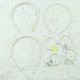 Hoshisea 11 Stücke Haarschmuck aus Perlen, Braut Stirnband Kristall Haarschmuck, für Bräute, Brautjungfern, Blumenmädche