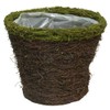 Admired By Nature Moss Rim 8" w/Soft Liner Natural Grapevine
