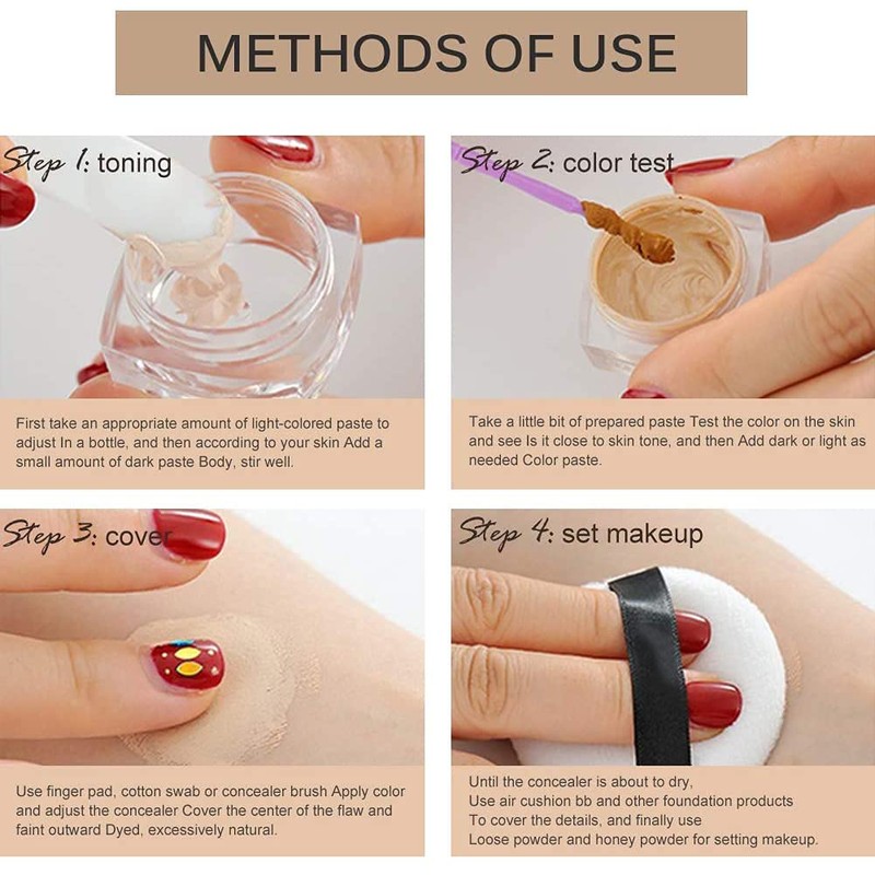 Tattoo Concealer, Tattoo Entferner, Scar Concealer, Professionelle Wasserdichte Make-up Concealer-Tattoo-Set