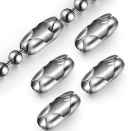 20 Pcs Vertical Chain Connector for Roman Blinds Replacement Clips for Chain and Cord(Stainless Steel,Stylish)