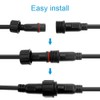 ALITOVE 5 Pairs 2 Pin 2 Core Male Female Plug