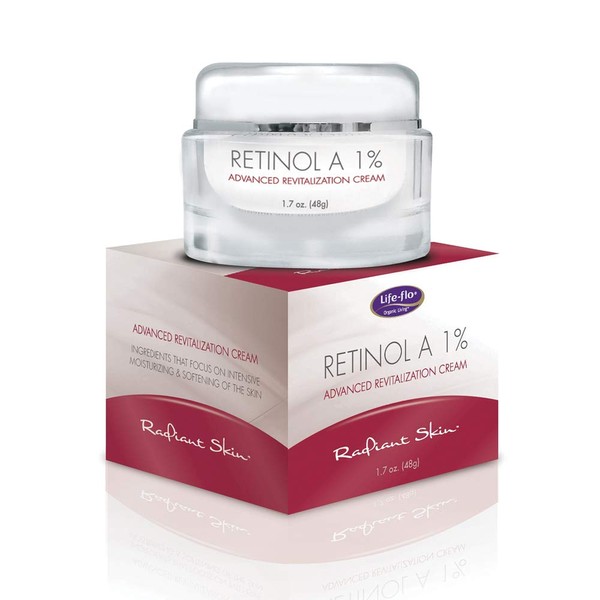 Life-flo Retinol A 1% Advanced Revitalization Cream | Refines Skin & Diminishes Look of Fine Lines & Wrinkles | 1.7oz