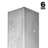 Prime-Line MP10857 Stainless Steel Corner Shield with Fasteners, 2 x