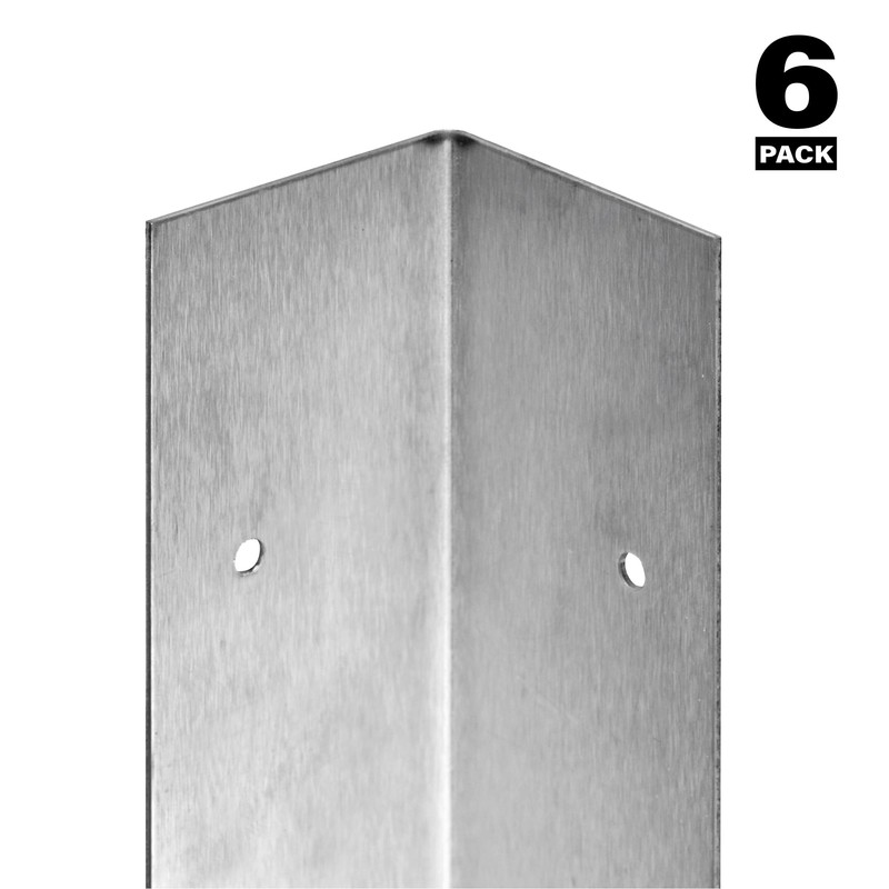 Prime-Line MP10857 Stainless Steel Corner Shield with Fasteners, 2 x