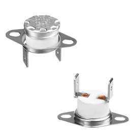 Fielect - 2 termostato KSD301 de 150 °C/330 °F, normalmente cerrado N.C, interruptor de control de límite de disco a presión, interruptor térmico para microondas
