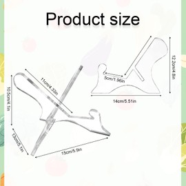 Cookbook Stand, Clear Acrylic Recipe Book Holder Multi-Function Modern Cook Book Stand for Kitchen Counter Reading Display Stand Shelf for Desktop Tablet Cooking Books