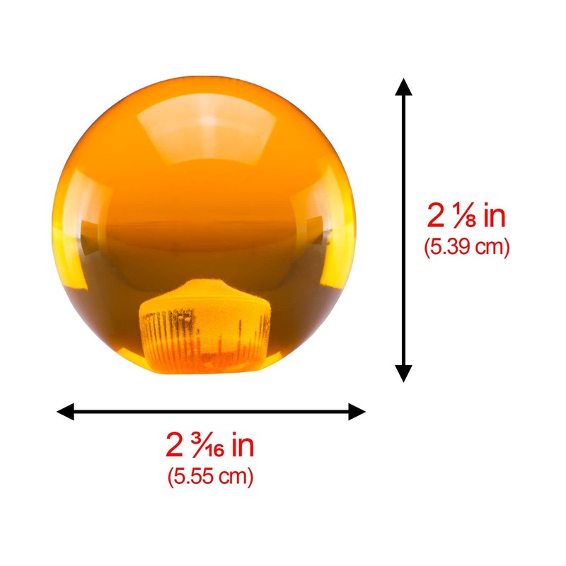 EZAUTO WRAP Orange 1 Star Universal Dragon Shifter Knob Ball