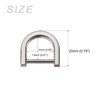 METALLIXITY Pack of 6 Horseshoe D-Ring 15 mm U-Shape Buckles