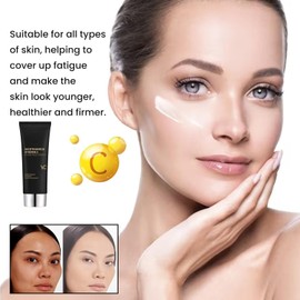 Niacinamide Vitamin C Black Tube Skin Cream, Multifunctional Smooth Moisturizing Makeup Cream, Korean Moisturizing Face Cream for Women, Whitening Cream for Body (3pcs)