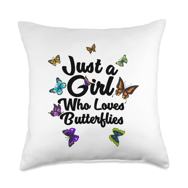 Funny Butterfly Gift For Girls Teens Women Butterfly Lovers Throw
