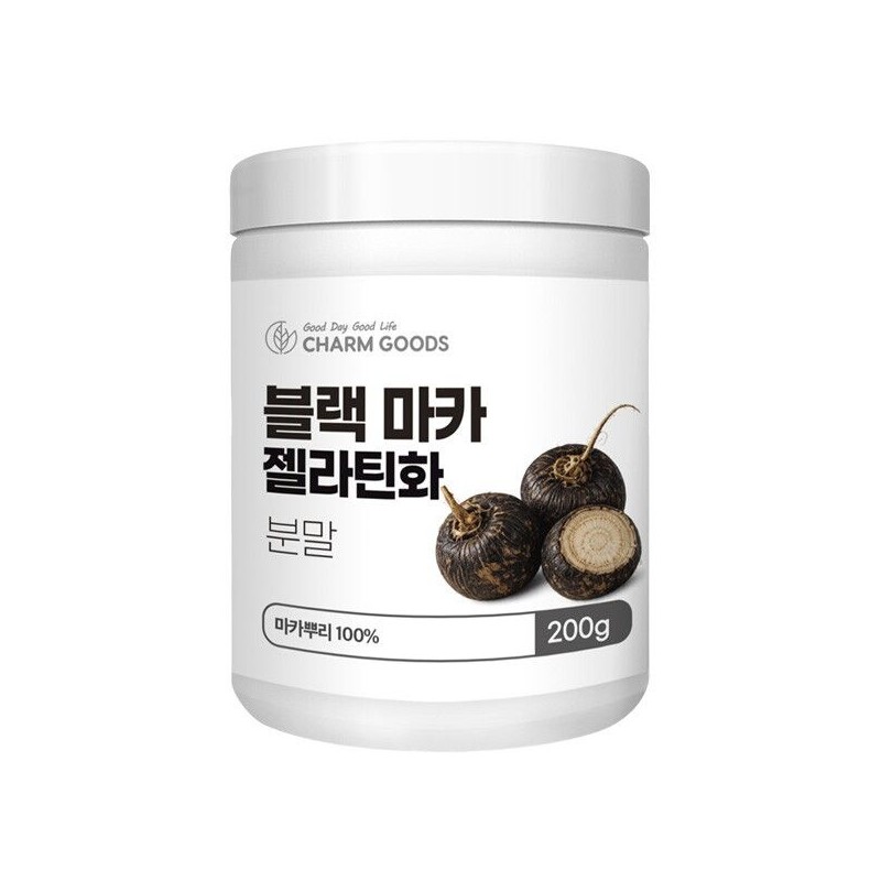 Charm goods [Cham Goods] Peruvian Black Maca Gelatinized Powder 200g