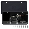 Silicone Black License Plate Frame Covers 2 Pack- Front and