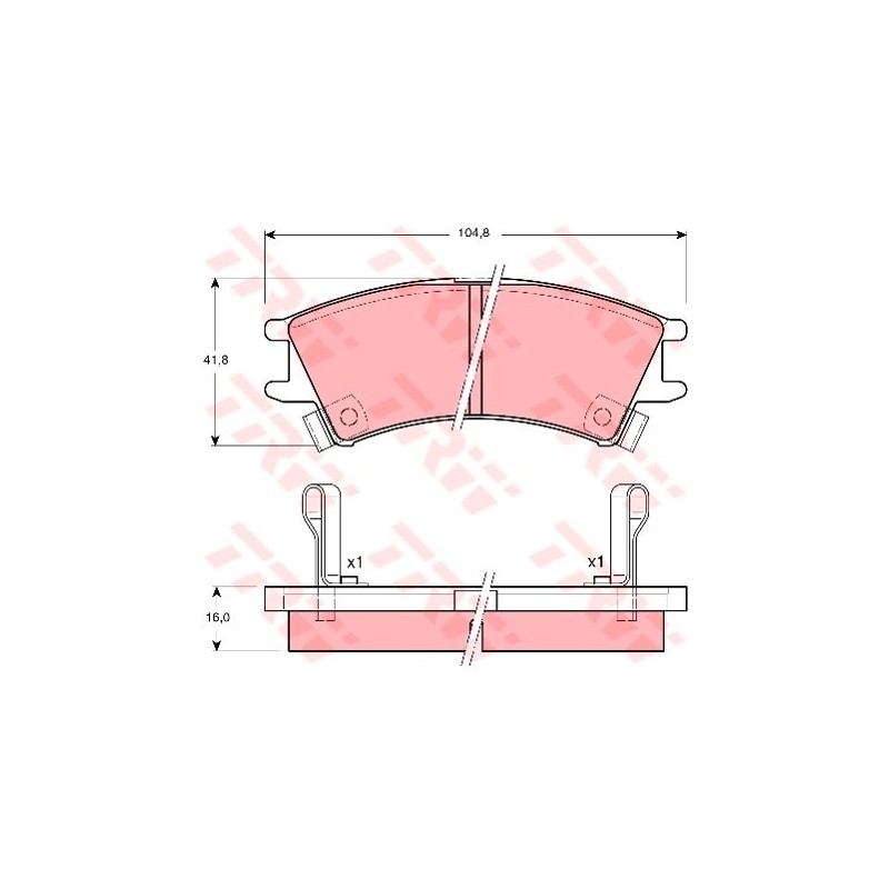TRW GDB3165 Brake Pad