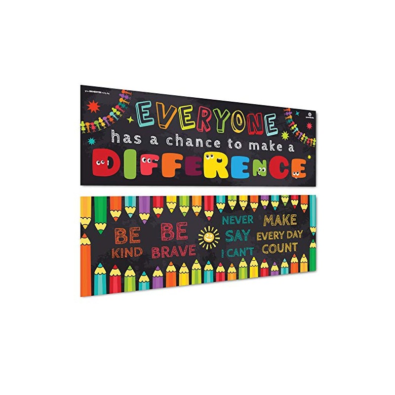 Sproutbrite Classroom Banner and Posters for Decorations - Educational, Motivational
