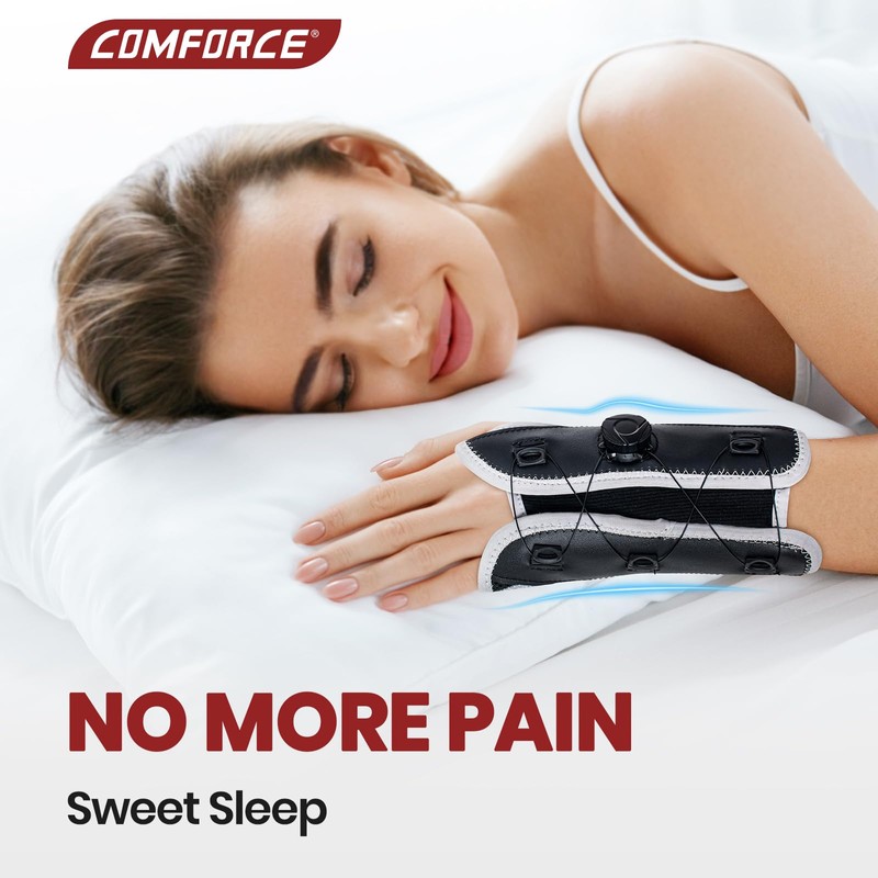 COMFORCE Adjustable Knob Wrist Brace - Stabilizes & Supports for