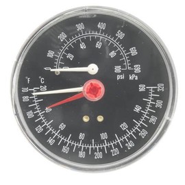 Combination Pressure-Temperature Gauge (All Boiler Sizes)