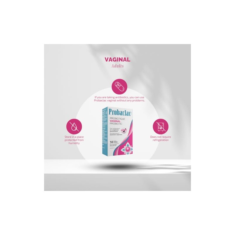 Probaclac- Fórmula Vaginosis Bacteriana Probiótica Vaginal. Reduce la recurrencia de