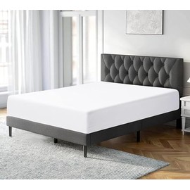 Microfibre Fitted Sheet Extra Deep Pocket 12 inch (30cm) Bedding Soft Brushed Fabric Shrinkage and Fade Resistant Non Iron Bottom Fitted Sheet (White, Single)