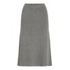 Vila Female Midi Skirt Knitted, Medium Grey Melange