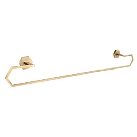 Canarm ATALEE Gold 36-Inch Towel Bar - Premium Aluminum, Opulent Golden Finish, Spacious & Elegant Wall-Mounted Design for Refined Bathroom Spaces