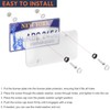 Keyiduid 2 Pack Clear License Plate Covers, License Plate Protector,