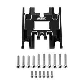 INJORA Aluminum Skid Plate Transmission Mount 17g for 1/18 RC Crawler TRX4M Upgrade