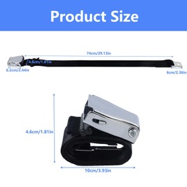 Aeroplane Belt Extension for Travel Pregnant Women, Size Adjustable Seat Extension for Aeroplane with Stainless Steel Belt Buckle Clip, 20-80 cm