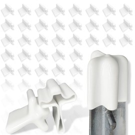50 Pcs T Post Caps, Safe tPost Cap Vinyl Safety Topper for Fence Stakes, Black