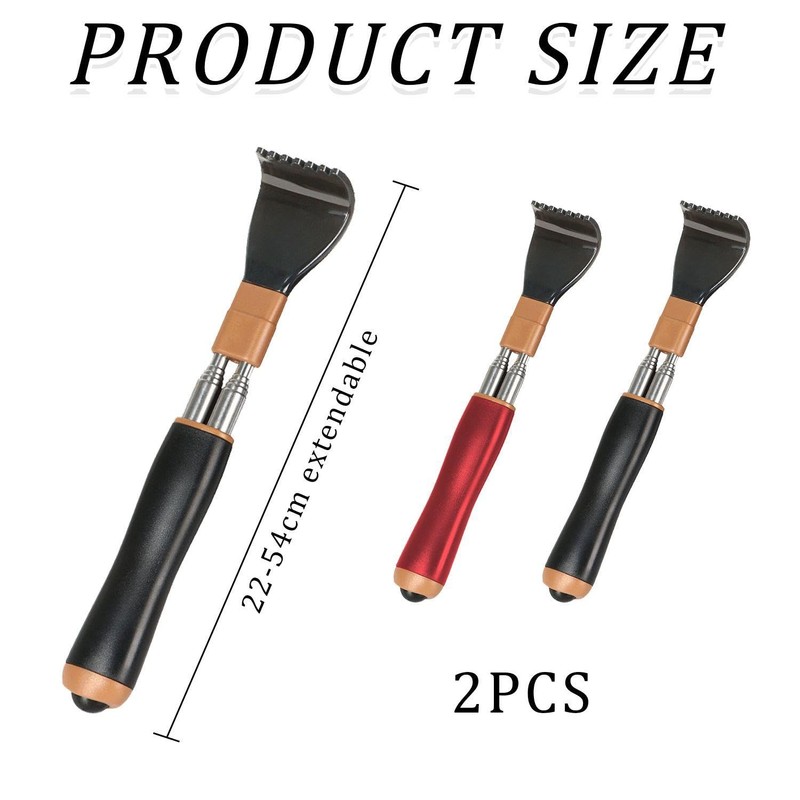 NIDHFG 2 Pieces Back Itch Tickling Tool, Telescopic Itch Tickling