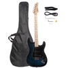 Glarry GST Stylish Electric Guitar Kit with Black Pickguard Dark