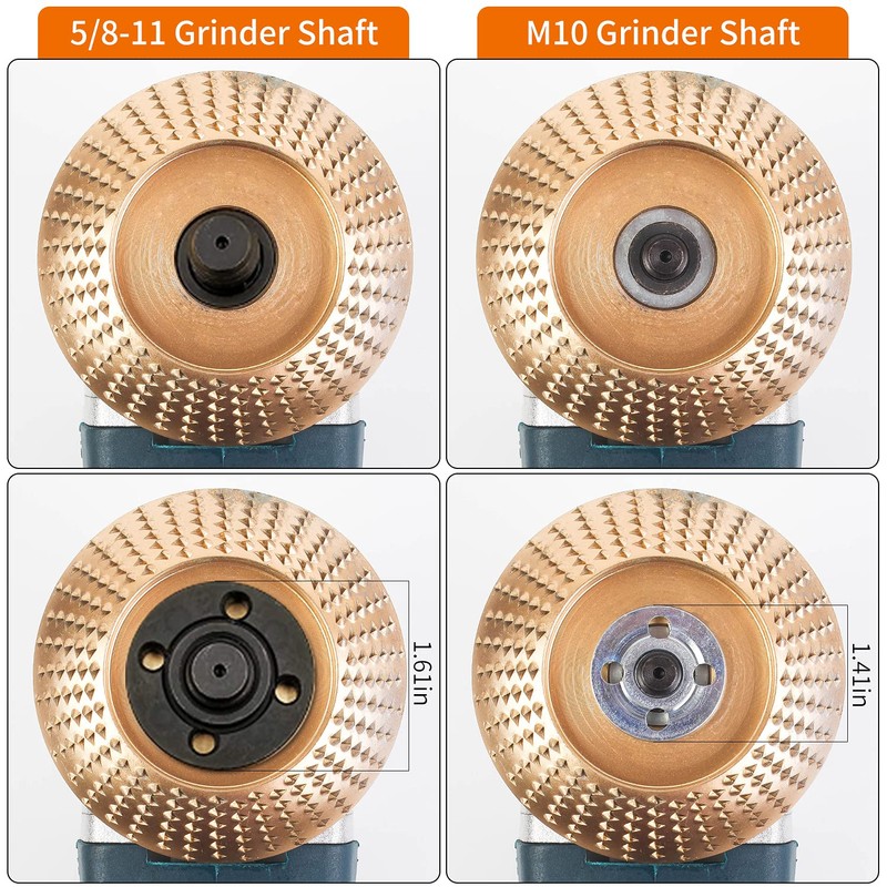 Pomsare Upgraded 3PCS Wood Carving Disc Set for 4" or
